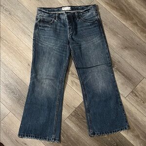 Free People Indigo Wide Leg Jeans